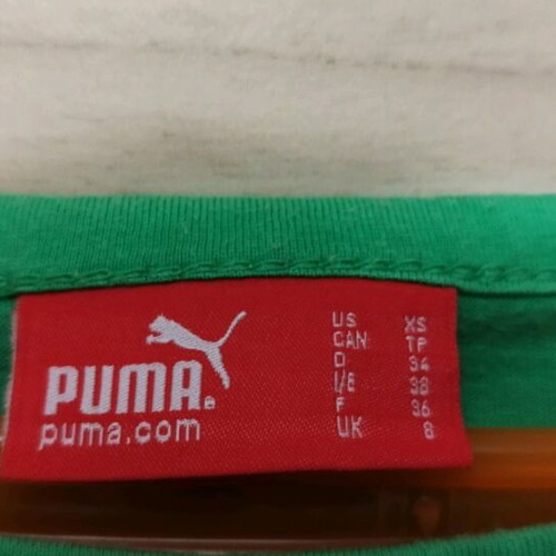 Puma Green Cotton Shirt like new, small-medium size