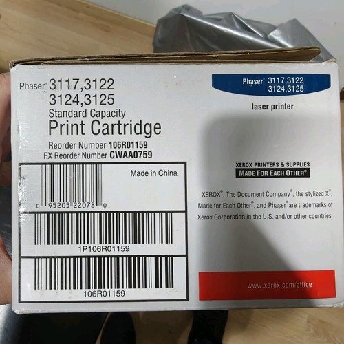 Xerox Toner 106R01159 Phaser 3117/3122/3124/3125 new, sealed