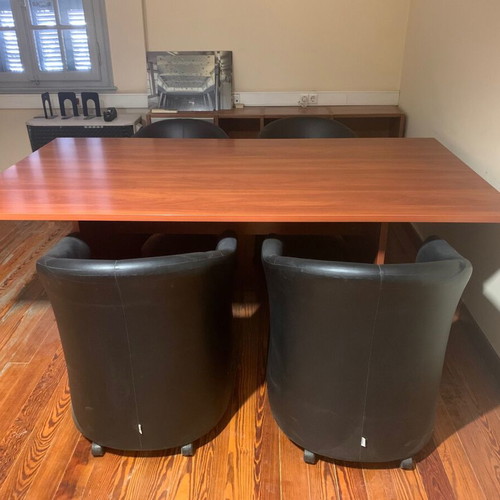Conference table 1.10x2.00 m cherry like new