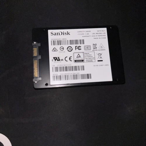 SanDisk SSD 240GB used, fully functional