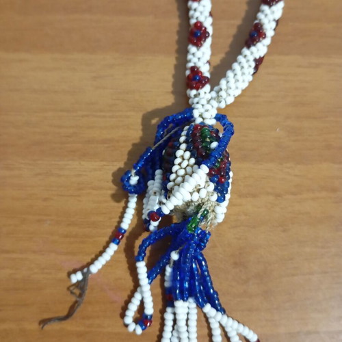 Beaded handmade necklace old, like new