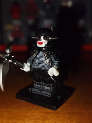 The Batman Who Laughs black suit minifigure