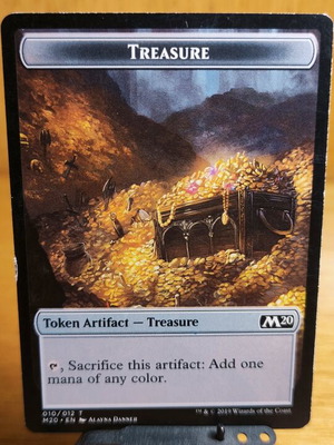 Treasure Token M20 Magic the Gathering като нов