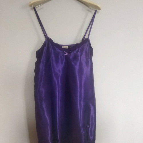 Satin nightdress like new, size S, purple