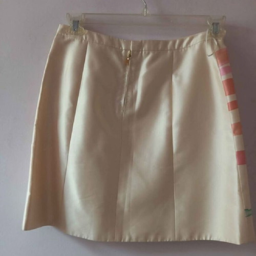 Authentic Louis Vuitton silk skirt size 38 like new