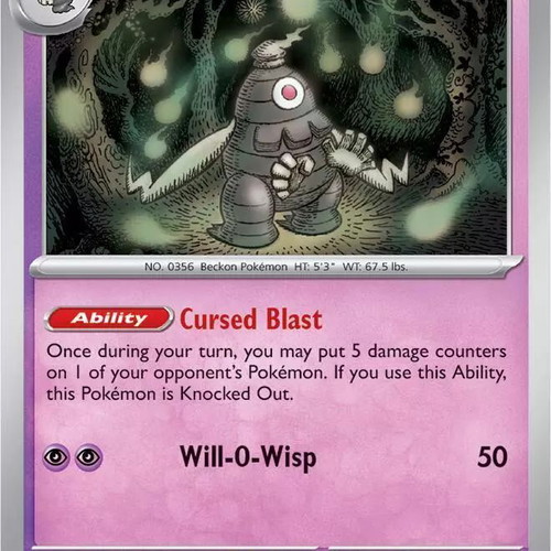 Dusclops Pokemon card new Shrouded Fable 019/064