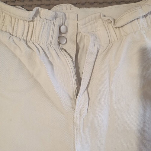 Shein white denim shorts, small size