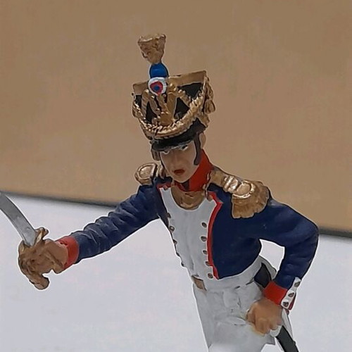 Lead soldier used, Napoleonic wars, hand-painted