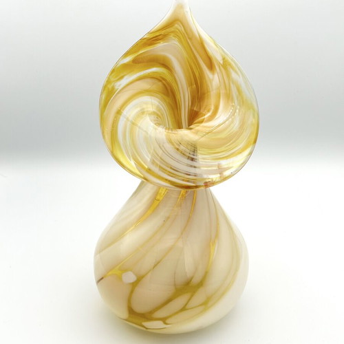 Vintage Jack in the Pulpit Studio Art Glass Vase, RGH Linz