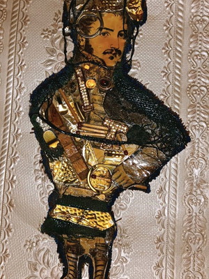 Handmade Arte Povera theatrical style figure new