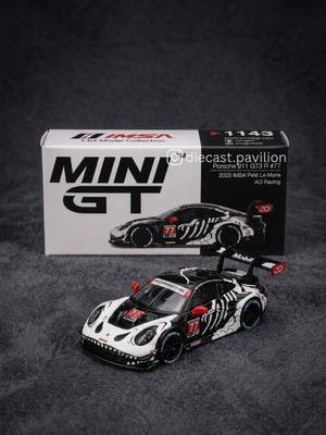 Mini GT Porsche 911 GT3 R #77 Skeleton Rexy new