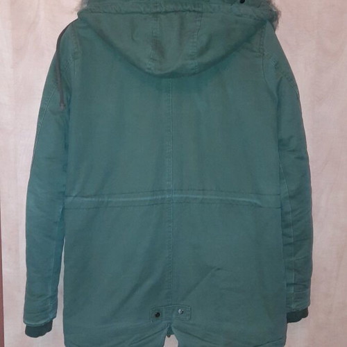 American Star parka used, size S, khaki with fur lining