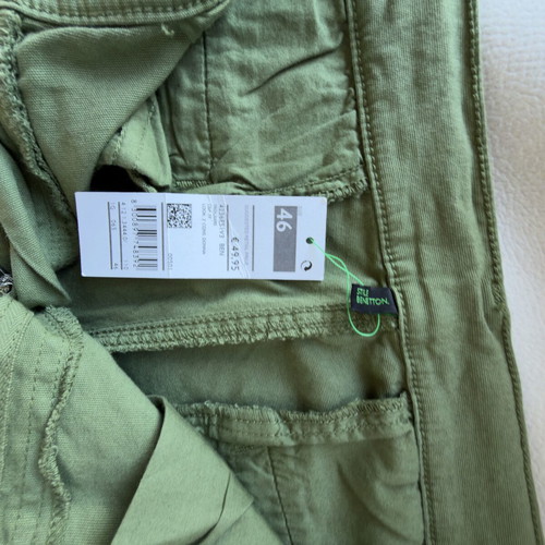 Benetton khaki pants new, cotton size 46