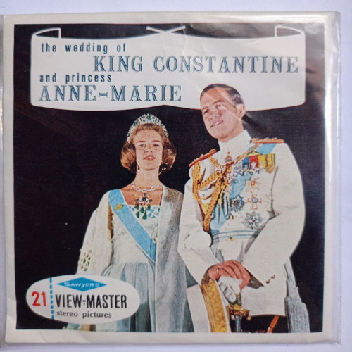 View Master sets dedicated to King Constantine and Anne-Marie's wedding like new