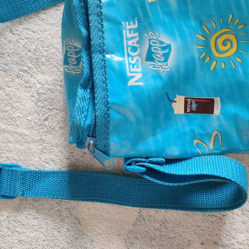 Nescafé frappé insulated shoulder bag used, vintage collectible