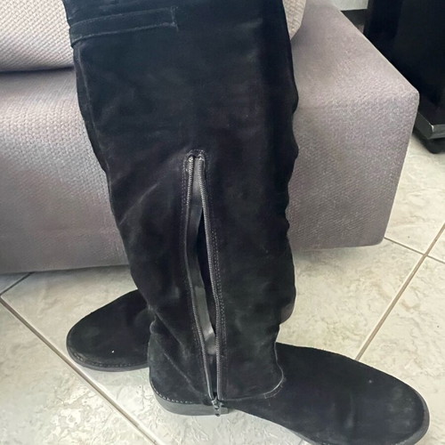 Castor tall boot Tamaris used, size 40, black