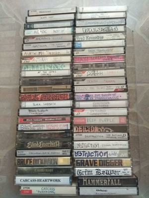 Κασέτες μεταχειρισμένες, πακέτο 215, κυρίως metal