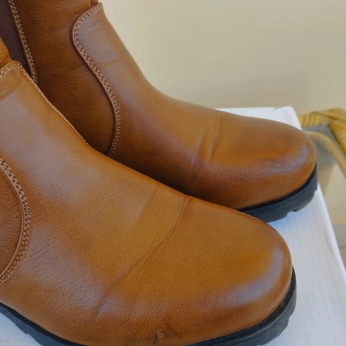 Brown ankle boots used, size 40, comfortable for everyday
