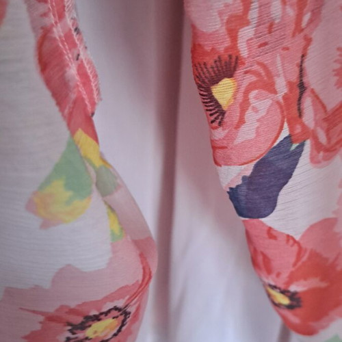 Bonprix plus size floral dress like new, size 50, pink multicolor