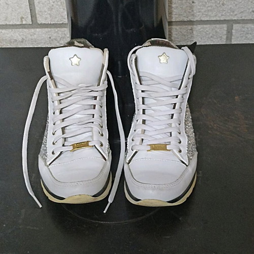 Rollini leather boots like new size 38 with glitter