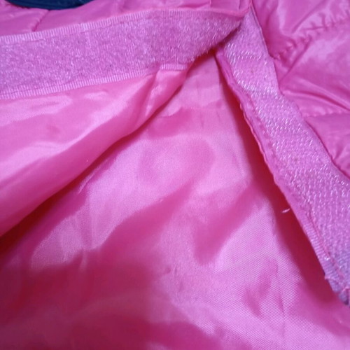 Dog waterproof jacket fuchsia like new