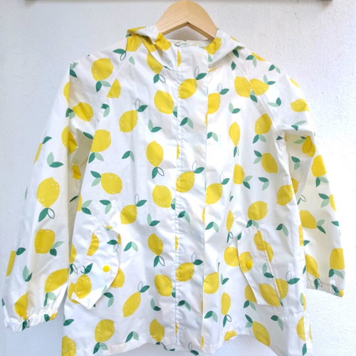 Sinsay Kids Waterproof Jacket Coat New Multicolor with Lemon Print