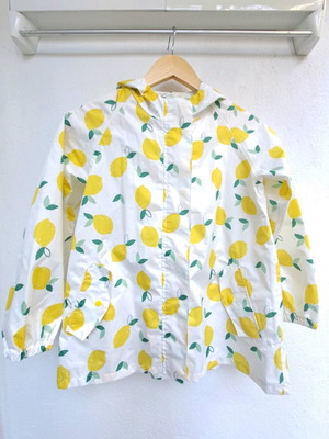 Sinsay Kids Waterproof Jacket Coat New Multicolor with Lemon Print