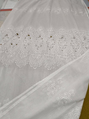 White curtain new with special patterns 2m x 198cm