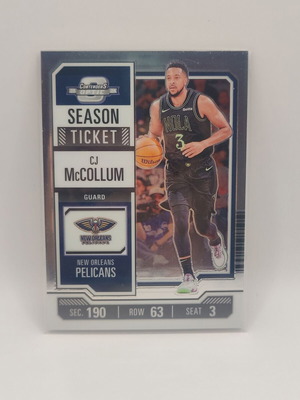 Season Ticket Card CJ McCollum 2023-24 Panini-Contenders Optic Basketball new