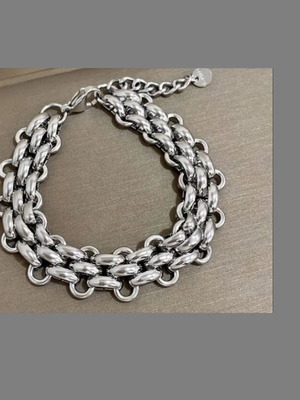 Стоманена гривна нова, унисекс, водоустойчива