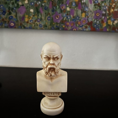 Socrates figurine, 8cm, solid material