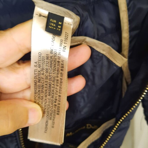 Massimo Dutti lightweight women's jacket, dark blue, hooded