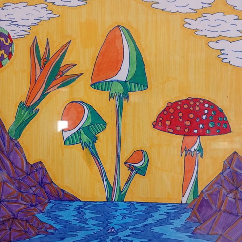 Insider Valley Acrylic Painting New, A4 Size