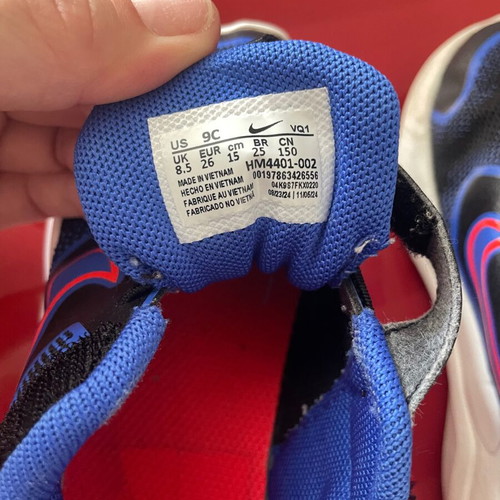 Nike Cosmic Runner Infant's Shoes used, sizes 25 and 26, black and blue
