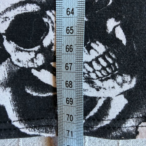Skull Rose Viscose Mini Vest Dress S/M, excellent pre-loved condition