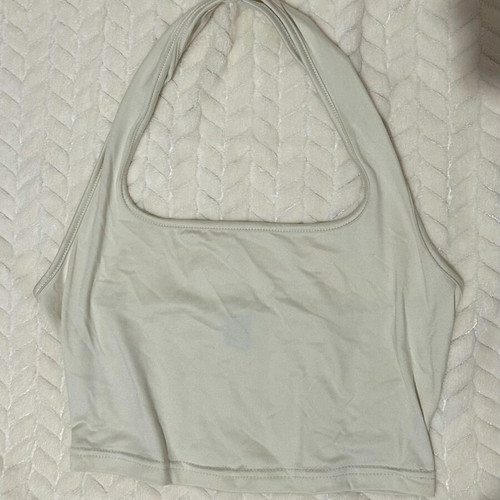Halter top beige, like new, size S