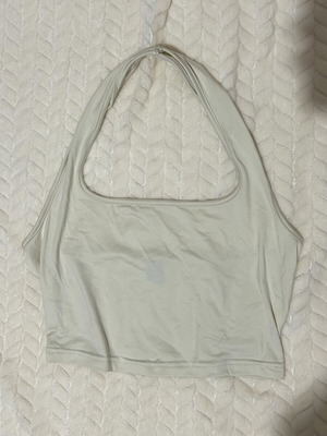 Halter top beige, like new, size S