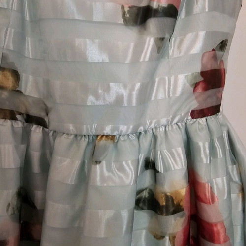 Designer Mini Dress Manolo like new, multicolor turquoise