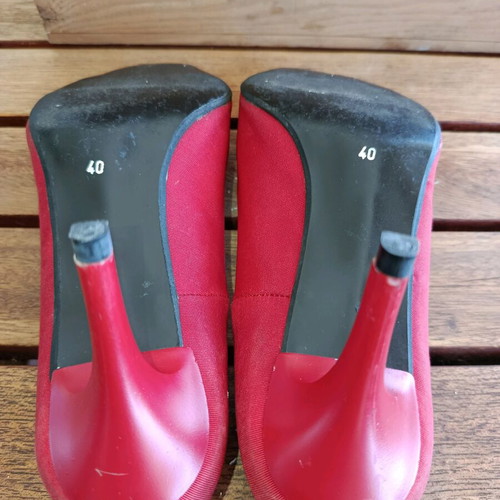 Stefania pumps used, red, size 40, thin heel