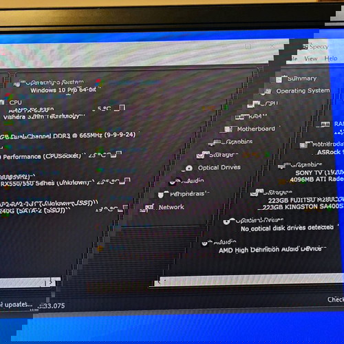 Gaming PC low budget σαν καινούργιο με κάρτα γραφικών Rx 550 4GB και πληκτρολόγιο Razer