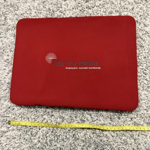 Laptop and tablet neoprene sleeve like new, red, L&E Global