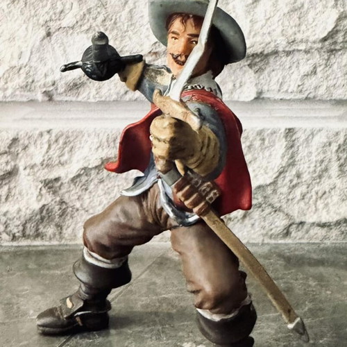 Papo Athos Musketeer Figure 2001 used, plastic collectible