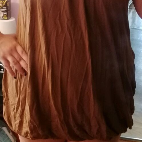 Hyper short dress brown like new, size L