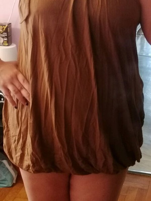 Hyper short dress brown like new, size L