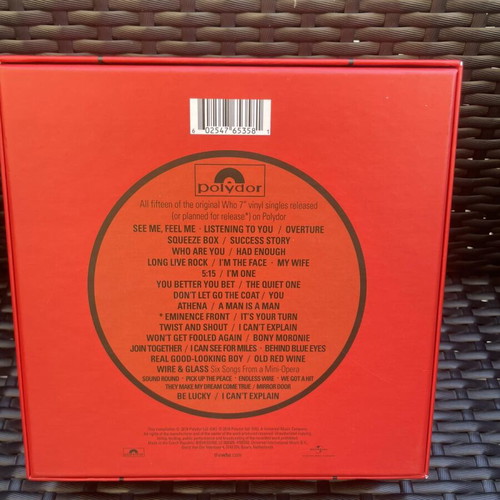 The Who Limited Edition The Polydor Singles 1975-2015 15x7" Vinyl New
