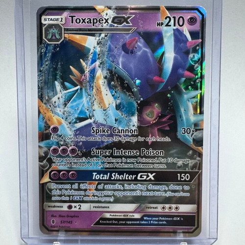 Pokemon Toxapex GX 57/145 Ultra Rare UR 2017 Guardians Rising new