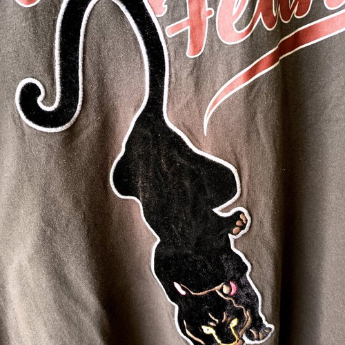 Mango t-shirt like new, black and brown, size L