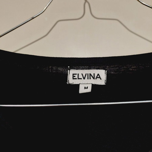 Elvina long-sleeve blouse Medium like new, black