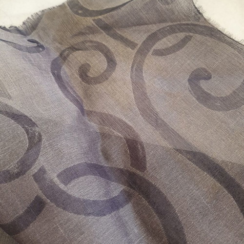 Organza Taffeta Fabric black with embossed designs new 1.22×1.50 m