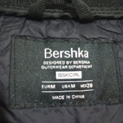 Bershka women's jacket used, size medium, black